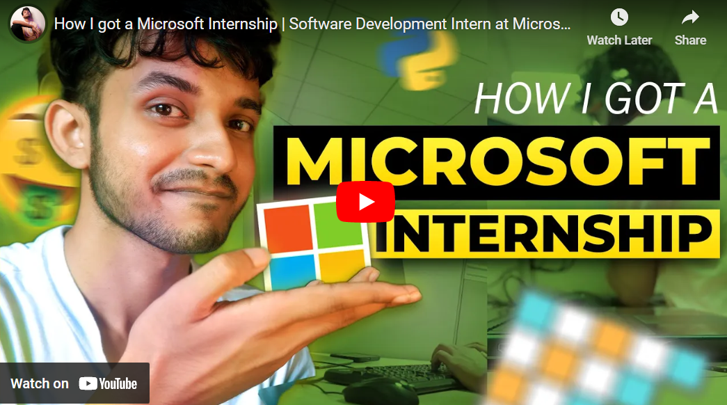 Read more about the article How to get Microsoft Internship