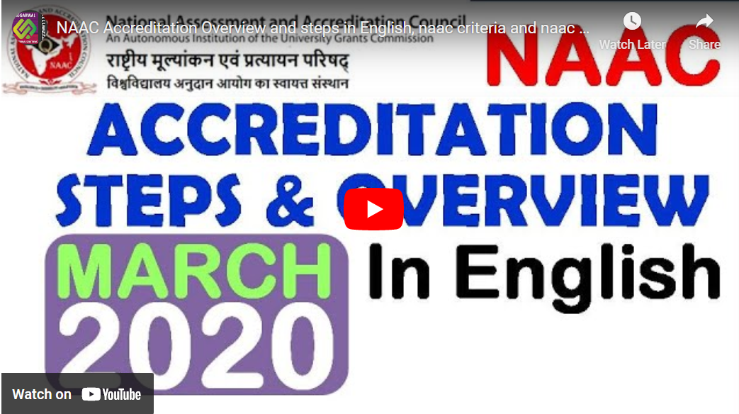 Read more about the article NAAC accreditation overview.