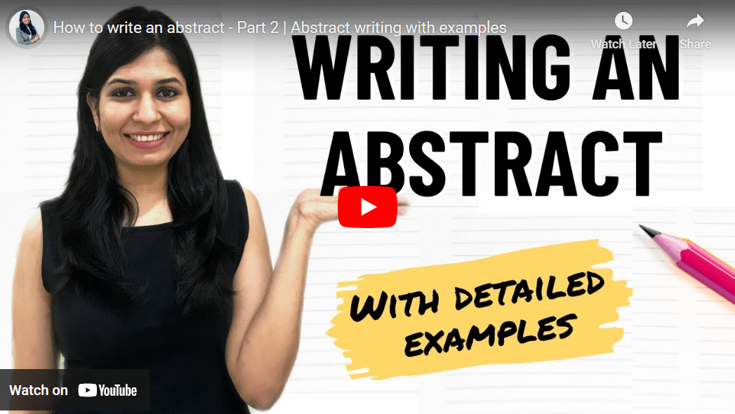 You are currently viewing How to write an abstract: Part-2