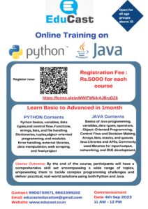 Read more about the article Training on Python and Java