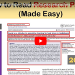 How to read a research paper